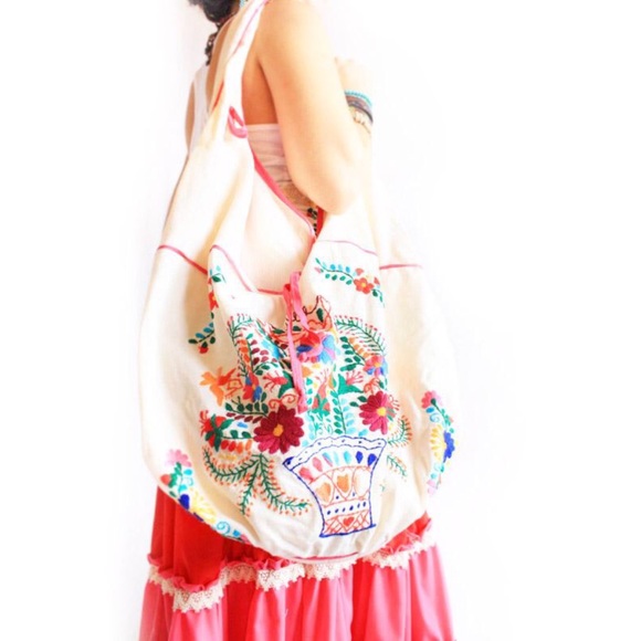 Florecita Mexicana bag embroidered birds - Picture 2 of 3